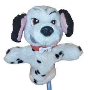 Disney Mattel 101 dalmatians Plush Hand Puppet‎ Wizzer Puppy Dog Spots 9"